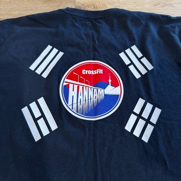 Launchbox Goods black cotton short sleeved T shirt Crossfit Hannam, size L. - Picture 9 of 9